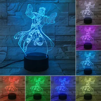 Marvel Пазителите на Галактиката 3D Led нощна светлина, което променя Цвета си, Визуална Илюзия, Лампа, Декорация на Стаи за Деца, Подарък За Рожден Ден