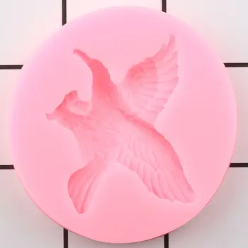 Птицата Орел Cupcake Topper Силиконова Форма на Границата на Тортата Скърпвам Инструменти За Украса на Тортата САМ Вечерни Бонбони Смола, Глина Шоколадови Форми
