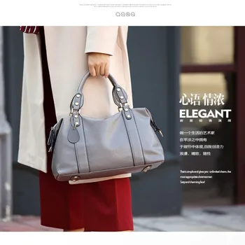 Женствена чанта от естествена кожа, Новост 2022 година, Моден тренд, чанта-месинджър през рамо, луксозни кожени чанти за рамо