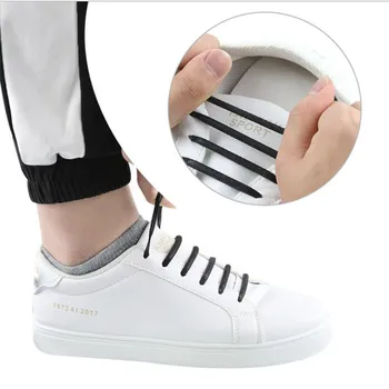 12ШТ Силикон Еластичен Ремък Ластични Шнурове За Обувки и Специални Обувки Без Вратовръзка за Мъжете И Жените чрез шнурове от Каучук Zapatillas